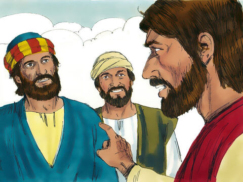 यीशु ने शमौन की ओर ध्यान से देखा और फिर कहा, 'तुम शमौन हो लेकिन तुम पतरस, चट्टान कहलाओगे! – Slide número 6