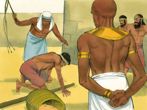 निर्गमन 1:11 इसलिए मिस्रियों ने इस्राएलियों को गुलाम बनने के लिए मजबूर कर दिया। – Slide número 4