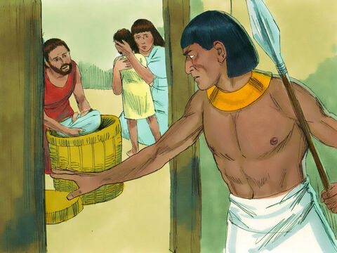 निर्गमन 1:22 इसलिए फिरौन ने मिस्रियों को आज्ञा दी कि जो भी बालक किसी इब्री के घर में जन्म ले उसे नील नदी मे फिंकवा दिया जाए। – Slide número 12