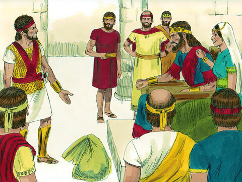 शाऊल ने दाऊद से कहा कि यदि वह 200 पलिश्तियों को मार डाले तो वह मीकल का विवाह उससे कर देगा। दाऊद ने कभी भी राजा का दामाद बनने के बारे में नही सोचा था परंतु उसने चुनौती को स्वीकार किया। दाऊद पलिश्तियों के हाथो नहीं मारा गया जैसा कि शाऊल आशा कर रहा था, परन्तु वह विजयी होकर लौट आया और मीकल को अपनी पत्नी के रूप में ले लिया। शाऊल दाऊद से डरने लगा क्योंकि वह जानता था कि परमेश्वर उसके साथ था। – Slide número 7
