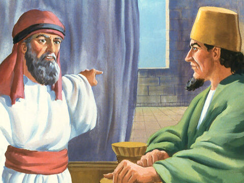 राजा अहाब ने ओबद्याह का समाचार सुना और एलिय्याह को खोजने निकल पड़ा। – Slide número 14