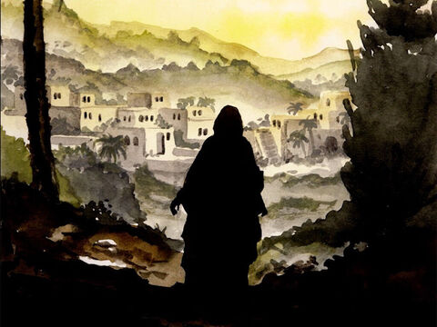 उन दिनों में मरियम उठकर शीघ्र ही पहाड़ी देश में यहूदा के एक नगर को गई। और जकरयाह के घर में जाकर इलीशिबा को नमस्कार किया। – Slide número 1