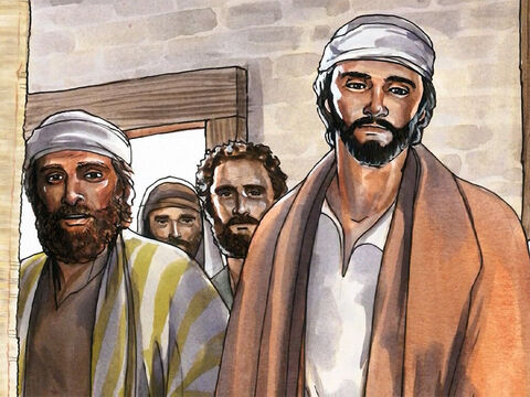 यीशु कफरनहूम के आराधनालय में से उठकर शमौन के घर में गया । – Slide número 1