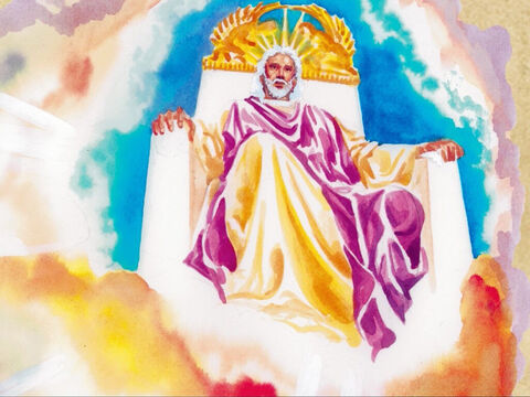 यीशु ने उस से कहा; ‘तू ने आप ही कह दिया: वरन मैं तुम से यह भी कहता हूं, कि अब से तुम मनुष्य के पुत्र को सर्वशक्तिमान की दाहिनी ओर बैठे, और आकाश के बादलों पर आते देखोगे।’ – Slide número 10