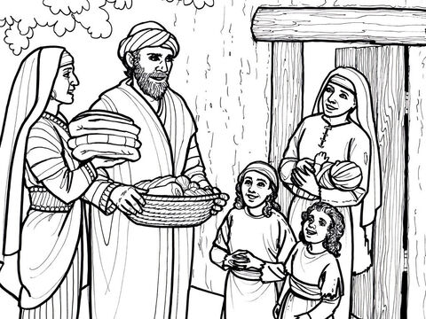 आरंभिक विश्वासी अपना भोजन और संपत्ति जरूरतमंद लोगों के साथ साझा करते हैं। प्रेरितों के कार्य 4:32-36 – Slide número 4