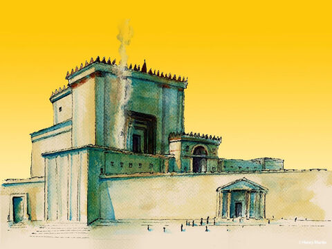 जब यहूदी फसह का समय आने वाला था, यीशु यरूशलेम गया और मंदिर में प्रवेश किया। – Slide número 1