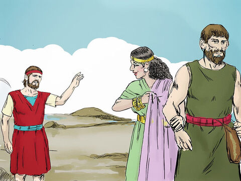 गोमेर होशे की वफादार पत्नी नहीं थी और वह दूसरे आदमी के साथ रहने चली गई। – Slide número 6