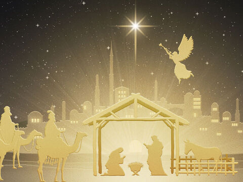यीशु का जन्म।<br/>मत्ती 1-2, लूका 2 – Slide número 1