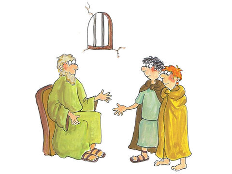 'मैं चाहता हूं कि आप मेरे एक खास दोस्त से मिलें,' उसके नए साथी ने कहा। 'उसका नाम पौलुस है। मुझे यकीन है कि वह आपकी मदद कर सकता है।'<br/>उनेसिमुस को यह जानकर आश्चर्य हुआ कि वे जेल में पौलुस से मिलने जा रहे थे! आप देखिए पौलुस को लोगों को यीशु के बारे में बताने के लिए कैद कर लिया गया था। – Slide número 8