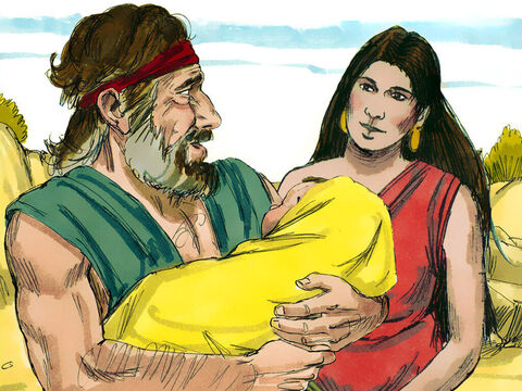 आखिरकार याकूब और राहेल का एक बेटा हुआ जिसका नाम यूसुफ रखा गया। – Slide número 1