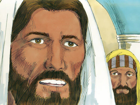 'चुप रहो,' यीशु ने आज्ञा दी। फिर उसने दुष्टात्मा से बात की और आदेश दिया, 'बाहर आओ!' – Slide número 4