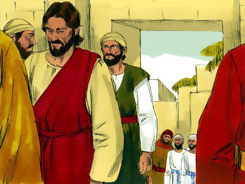 इसके बाद यीशु ने मंदिर छोड़ दिया और बैतनिय्याह लौट आया। – Slide número 6