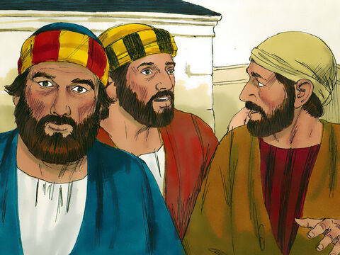 जब चेलों ने यह सुना, तो वे चकित हुए और पूछा, 'फिर किसका उद्धार हो सकता है?' – Slide número 7