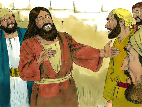 वह आदमी पूरे इलाके में घूमा और लोगों को बताया कि यीशु ने उसके लिए क्या किया है। और सब चकित रह गए। – Slide número 12
