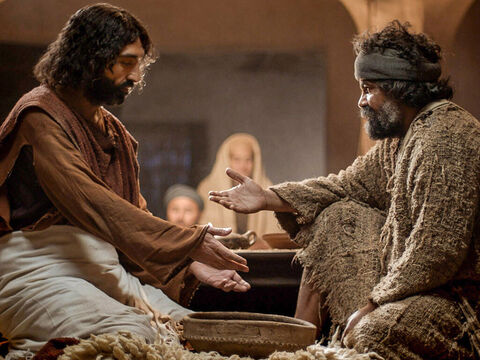 पतरस ने यीशु के पैर धोने का विरोध किया। (यूहन्ना 13:1-17) – Slide número 6