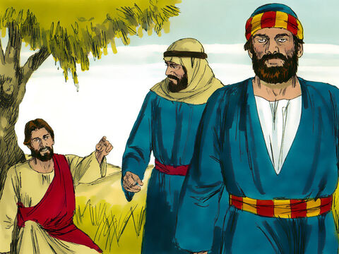 जब फसह के पर्व का दिन आया, तो यीशु ने पतरस और यूहन्ना को फसह का भोजन तैयार करने के लिए जगह खोजने के लिए भेजा। उसने उनसे कहा, 'यरूशलेम में प्रवेश करते ही तुम एक मनुष्य को जल का घड़ा उठाए हुए देखोगे। 'जिस घर में वह प्रवेश करे, उसके पीछे पीछे हो ले। घर का स्वामी तुम्हें ऊपर का कमरा दिखाएगा। हमारे लिये वहीं भोजन तैयार करो। – Slide número 1