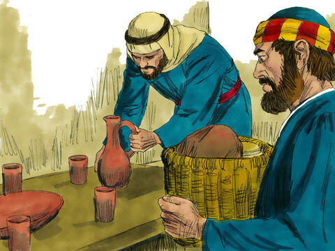 पतरस और युहन्ना वहीं पर फसह की तैयारी करने लगे। – Slide número 4