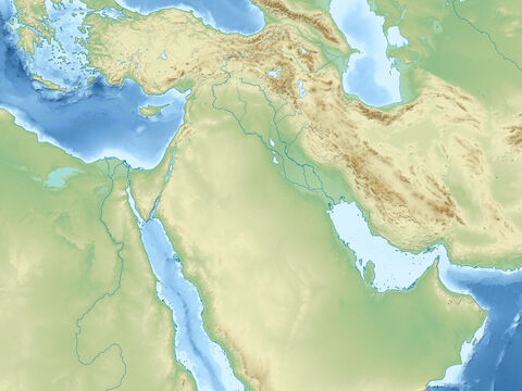 मध्य पूर्व का तलरूपी मानचित्र। – Slide número 1