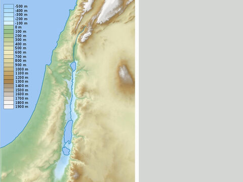 इज़राइल का राहत मानचित्र। – Slide número 14