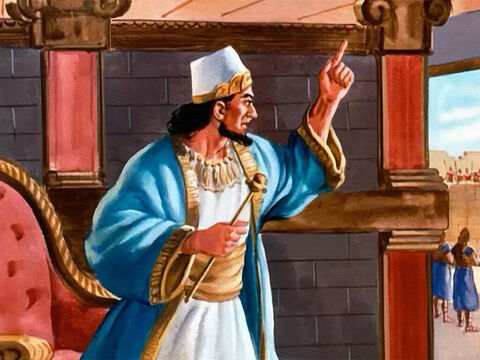 राजा योराम ने उत्साह से एलीशा को बुलवा भेजा। क्या अवसर है! पूरी सीरियाई सेना उसके कैदी! लेकिन उसने एलीशा की सहमति के बिना कार्य करने का साहस नहीं किया। – Slide número 31