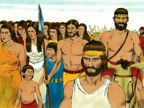 वे हारून के पास आए और कहने लगे, 'हम नहीं जानते कि मूसा को क्या हुआ है। आइए हम देवताओं को बनाये ताकि वे हमारा नेतृत्व करें।' – Slide número 2