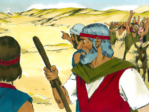 उन्होंने मूसा से शिकायत करके कहा, ‘क्या तू हमें मिस्र से इस जंगल मे मरने के लिए लाया है?’ हम रेगिस्तान में मरने की बजाए मिस्र की गुलामी में जिंदा तो रहते। – Slide número 10