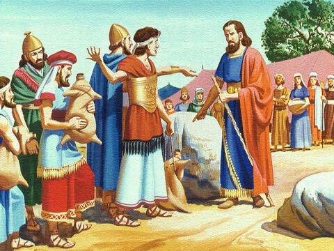 उन्होंने मूसा से कड़वी शिकायत की, 'तू हमें मिस्र से क्यों लेकर आया? हम इस मरुभूमि में मर जायेंगे।' – Slide número 7