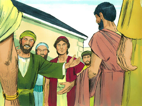 पौलुस के साथ कई लोग यात्रा कर रहे थे। वे बेरिया के सोपाटर थे – Slide número 7