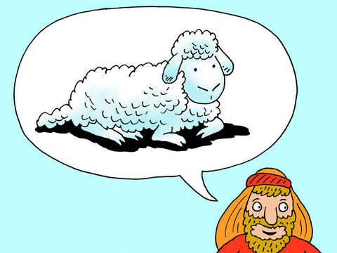 इब्राहीम ने कहा, हे मेरे पुत्र, होमबलि की भेड़ का उपाय परमेश्वर ही करेंगे। – Slide número 11
