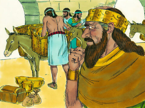 42000, लोग अपने सेवकों और पशुओं को लेकर यहूदिया की ओर निकल पड़े। – Slide número 8
