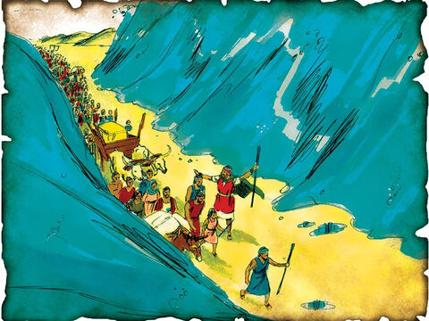मूसा ने इस्राएल को मिस्र से बाहर निकाला, परमेश्वर ने लाल सागर को अलग किया! 1446 ई.पू. निर्गमन 14: जब मूसा लोगों को मिस्र से आज़ादी की ओर ले जाता है तो परमेश्वर एक तेज़ पूर्वी हवा भेजता है और लाल सागर को विभाजित कर देता है। परमेश्वर मिस्र की पूरी सेना को नष्ट कर देता है जैसे लाल सागर उन्हें कुचल देता है। “आओ, हम इस्राएल के साम्हने से भागें, क्योंकि यहोवा उनकी ओर से मिस्रियों से लड़ता है।” – Slide número 14