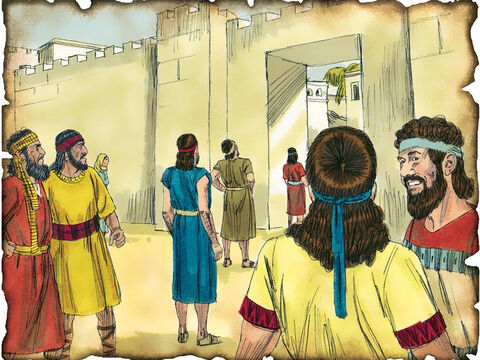 दीवारें फिर से बनाई गईं, यरूशलेम फिर से बसाया गया! 443 ई.पू. नहेमायाह 12: कुछ समय के बाद परमेश्वर ने पूरे शहर को परमेश्वर को समर्पित करने के लिए यरूशलेम की दीवारों का पुनर्निर्माण करने के लिए नहेमायाह को वापस भेजा। “यरूशलेम की शहरपनाह के समर्पण के समय उन्होंने लेवियों को यरूशलेम में ले आने के लिये उनके सब स्थानों में ढूंढ़ निकाला।” – Slide número 34