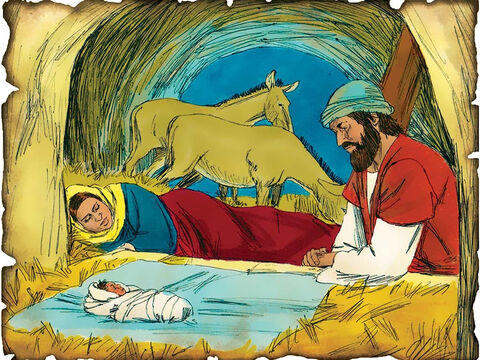 यीशु, मसीहा का जन्म! लूका 2: उत्पत्ति 3 में एक मुक्तिदाता को भेजने का परमेश्वर का वादा पूरा हो गया है। “क्योंकि आज दाऊद के नगर में तुम्हारे लिये एक उद्धारकर्ता उत्पन्न हुआ है, जो मसीह प्रभु है।” – Slide número 35