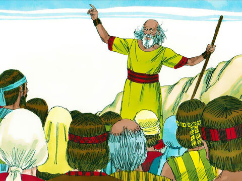 तब शमूएल ने कहा, सब इस्राएलियोंको मिस्पा में इकट्ठा कर, और मैं यहोवा से तेरे लिए प्रार्यना करूंगा। – Slide número 14