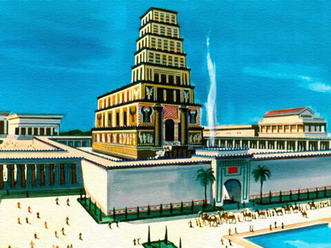 सुलैमान जानता था कि भव्य मंदिर, जिसे बनाने में हजारों लोगों को सात साल लगे थे... और उसका महल... – Slide número 28