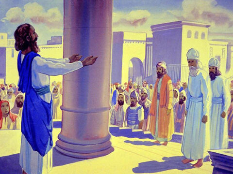 शमुएल नबी ने इस्राएल का पहला राजा होने के लिए शाऊल का अभिषेक किया। – Slide número 50