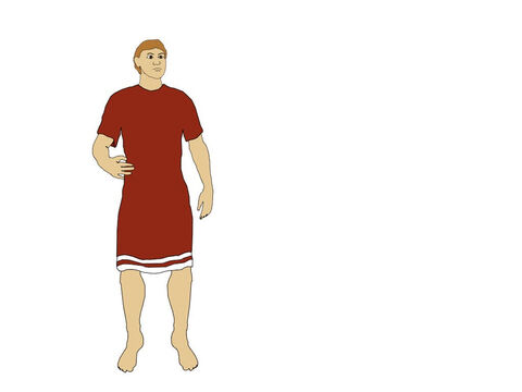एक रोमन सैनिक सनी का अंडरशर्ट और ऊन से बना अंगरखा (सिंगुलम) पहनता था। – Slide número 1