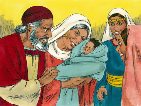 इन दिनों के बाद उस की पत्नी इलीशिबा गर्भवती हुई। वह कहने लगी परमेश्वर कितना दयालु है। – Slide número 7